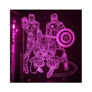 Sale Out Super Heroes 3d Bedroom Night Lamp (0373)