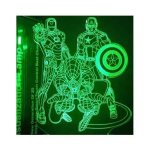 Sale Out Super Heroes 3d Bedroom Night Lamp (0374)