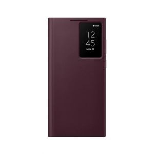 Samsung S-View Flip Burgundy Cover For Galaxy S22 Ultra