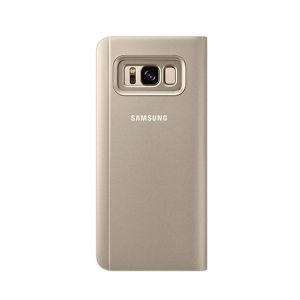 Samsung Clear View Standing Gold Cover For Galaxy S8