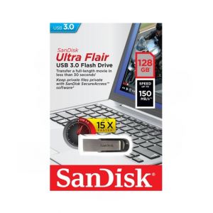 SanDisk Ultra Flair 128GB USB 3.0 Flash Drive (SDCZ73-128G-B10CT)