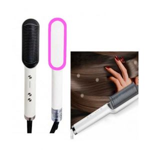 Sasti Market Electric Hair Straightener Brush (HQT-909B)
