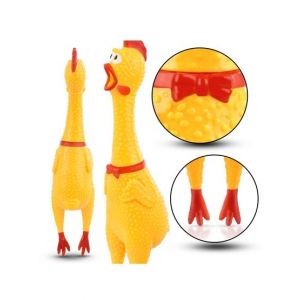 Sasti Market Rubber Screaming Chicken Toy For Kids