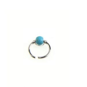 Scenic Accessories Hoop Nose Ring For Women Blue