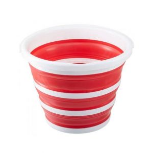 Premier Home Collapsible Bucket Red/White (805981)