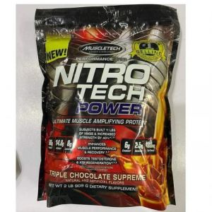 Big Show Store Muscletech Nitro Tech Power 1kg 109 Ser Chocolate