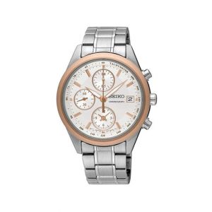 Seiko Chronograph Quartz Women's Watch Silver (SNDV56P1)
