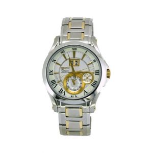 Seiko Kinetic Stainless Steel Men's Watch Two-Tone (SNP022P1)