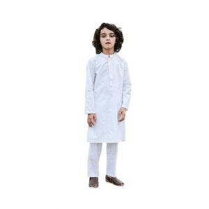 RG shop Exclusiver Kurta &amp; Pajama 2pec Suit For Kids.-White-1-2 Year