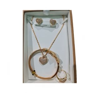 Shop Zone Gold Plated Jewellery Set For Women (0056)