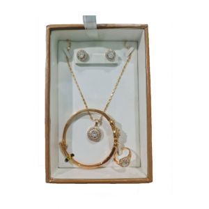 Shop Zone Gold Plated Jewellery Set For Women