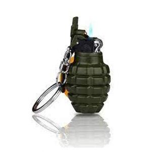 Shop Zone Refillable Butane Gas Hand Grenade Lighter