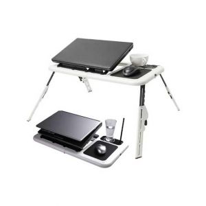 ShopEasy Folding Laptop Table With 2 USB Cooling Fans