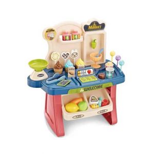 ShopEasy Mini Market Play Kitchen Toy Set For Girl (33pcs)