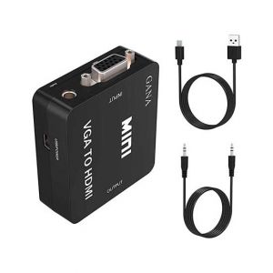 ShopEasy Mini VGA To HDMI Audio Video Converter Adapter