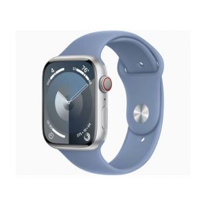 Apple Watch Series 9 Silver Aluminum Case With Sport Band-GPS &amp; Cellular-45 mm-Winter Blue