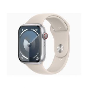 Apple Watch Series 9 Silver Aluminum Case With Sport Band-GPS &amp; Cellular-45 mm-Starlight
