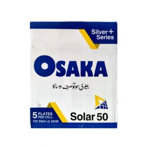 Osaka Silver+ Without Acid 12V Battery (Solar 50)