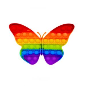 Singaar Collection Fidget Rainbow Butterfly Pop Bubble Toy
