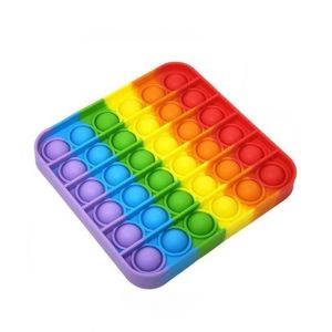 Singaar Collection Fidget Rainbow Square Pop Bubble Toy