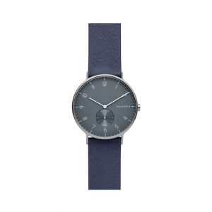 Skagen Aaren Leather Men's Watch Blue (SKW6469)
