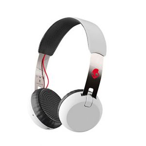 Skullcandy Grind Wireless On-Ear Headphones White/Black/Red (S5GBW-J472)