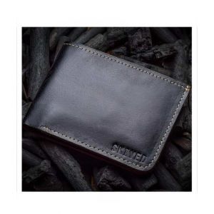 Snug Bi Fold Leather Wallet For Men Charcoal (CC-04)