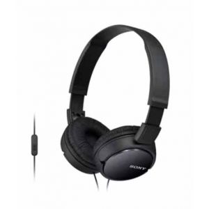Sony Wired On-Ear Headphones With Microphone Black (Mdr-ZX110AP)