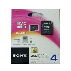 Sony 4GB USH-I microSDHC Memory Card (SR-4A4)