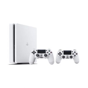 Sony PlayStation 4 500GB Slim Console With 2 Controller Glacier White