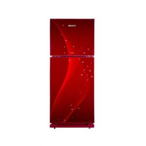 Orient Ruby 260 Freezer-On-Top Glass Door Refrigerator 9 Cu Ft-Space Red