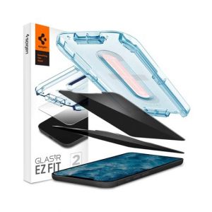Spigen EZ Fit Screen Protector For iPhone 12 / 12 Pro Pack Of 2 Black