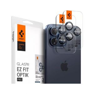 Spigen GlastR EZ Fit Optik Pro Camera Lens Protector For iphone 14 Pro Max Pack Of 2 (AGL07164)