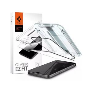 Spigen GLAStR EZ Fit Protector Case For Apple iPhone 15 Pro Pack of 2 (AGL06893)