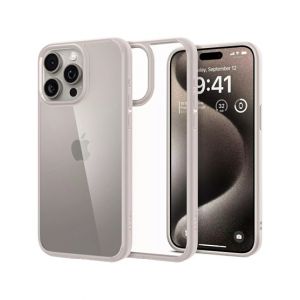 Spigen Ultra Hybrid Case For Apple iPhone 15 Pro Max Natural Titanium (ACS07209)