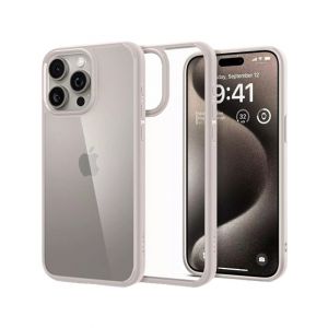 Spigen Ultra Hybrid Case For Apple Iphone 15 Pro Natural Titanium (AGL07214)
