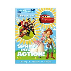Spring Into Action! Coloring, Activites, Stickers Book