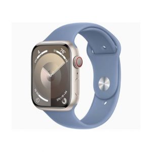 Apple Watch Series 9 Starlight Aluminum Case With Sport Band-GPS-41 mm-Winter Blue