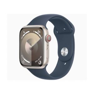 Apple Watch Series 9 Starlight Aluminum Case With Sport Band-GPS-41 mm-Storm Blue