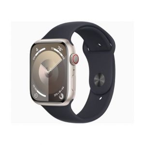 Apple Watch Series 9 Starlight Aluminum Case With Sport Band-GPS-41 mm-Midnight