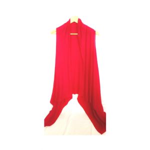 SubKuch Sleeveless Panel Upper Sweater For Women Red (1571)