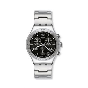Swatch Blustery Black Women's Watch Silver (YCS564G)