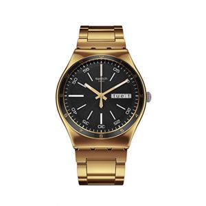 Swatch Charcoal Medal Yellow Women's Watch Gold (YGG705G)
