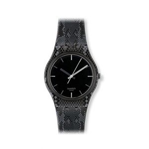 Swatch Snaky Anthracite Women's Watch Black (GB257)