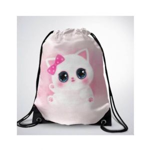 Traverse Cute Kitty Printed Drawstring Bag (T279DRSTR)