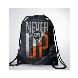 Traverse Never Give Up Digital Printed Drawstring Bag (T554DRSTR)