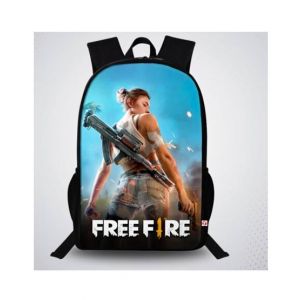 Traverse Free Fire Digital Printed Backpack (T614TWH)