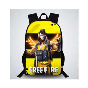 Traverse Free Fire Digital Printed School Bag (T615TWH)