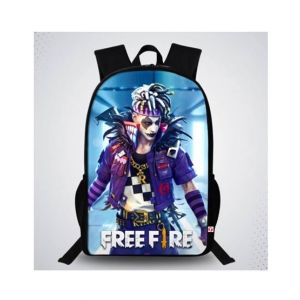 Traverse Free Fire Digital Printed School Bag (T616TWH)