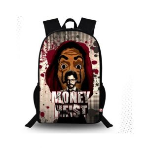 Traverse Money Heist Digital Printed Backpack (T755TWH)